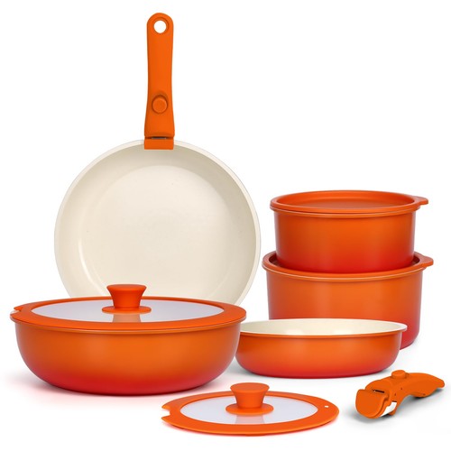 11pcs pots and - set, non